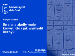 Strona tytułowa prezentacji 'Ile siana zjadły moje krowy. Kto i jak wymyślił liczby?'