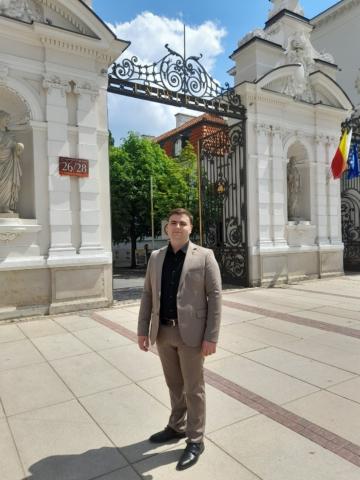 Robert Walterski student ISM wygłasza referat podczas Ogólnopolskiego Zjazdu Historyków Studentów